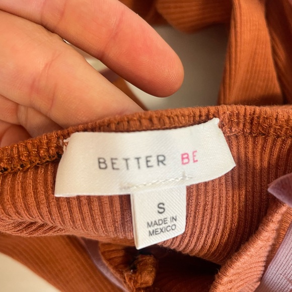 Fitted Rust Ribbed Dress‎ - Picture 6 of 6